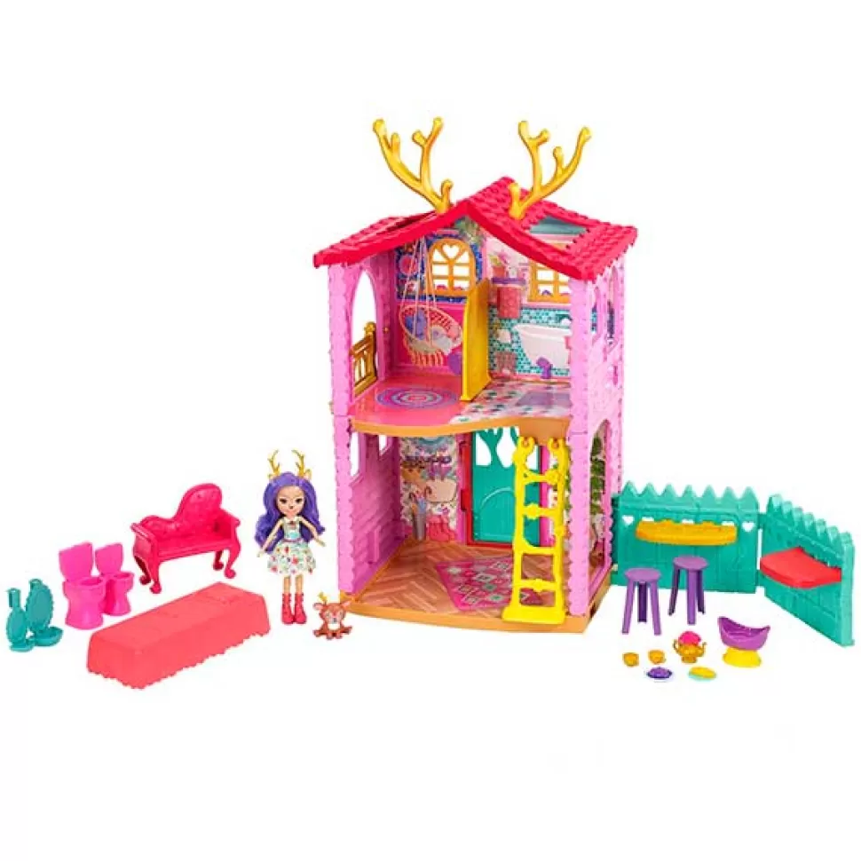 Hot Brinquedos Enchantimals Enchantimals Danesa Deer E Casa Cervo Ciervo
