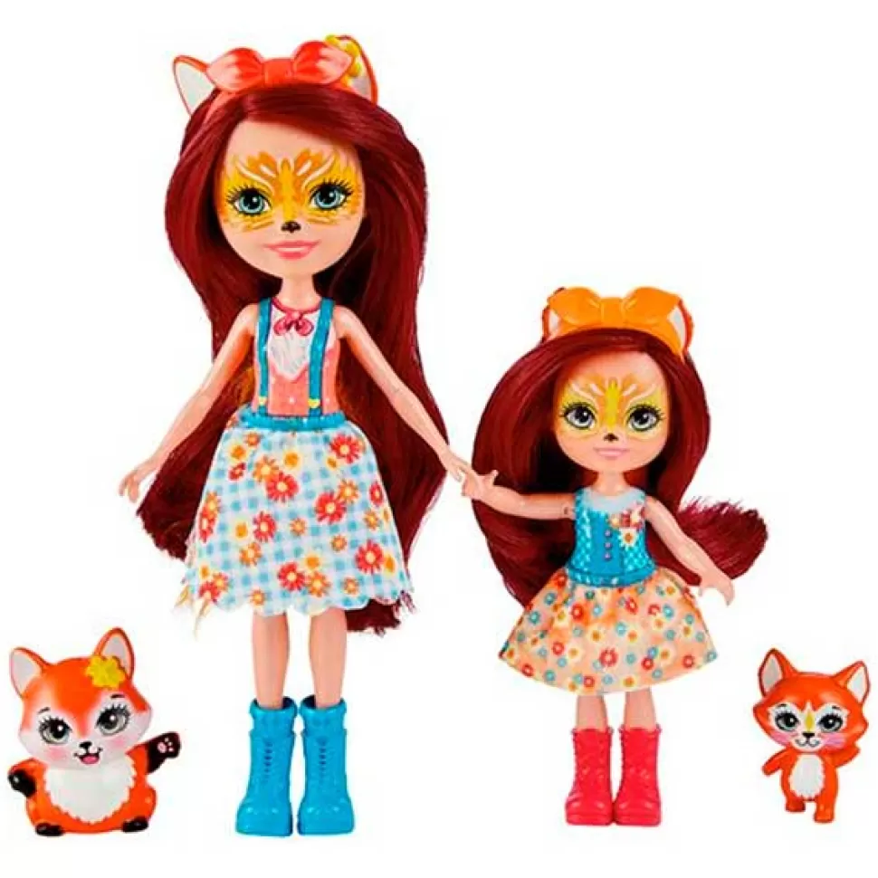 Cheap Brinquedos Enchantimals Enchantimals Irmas Bonecas Felicity E Feana Fox