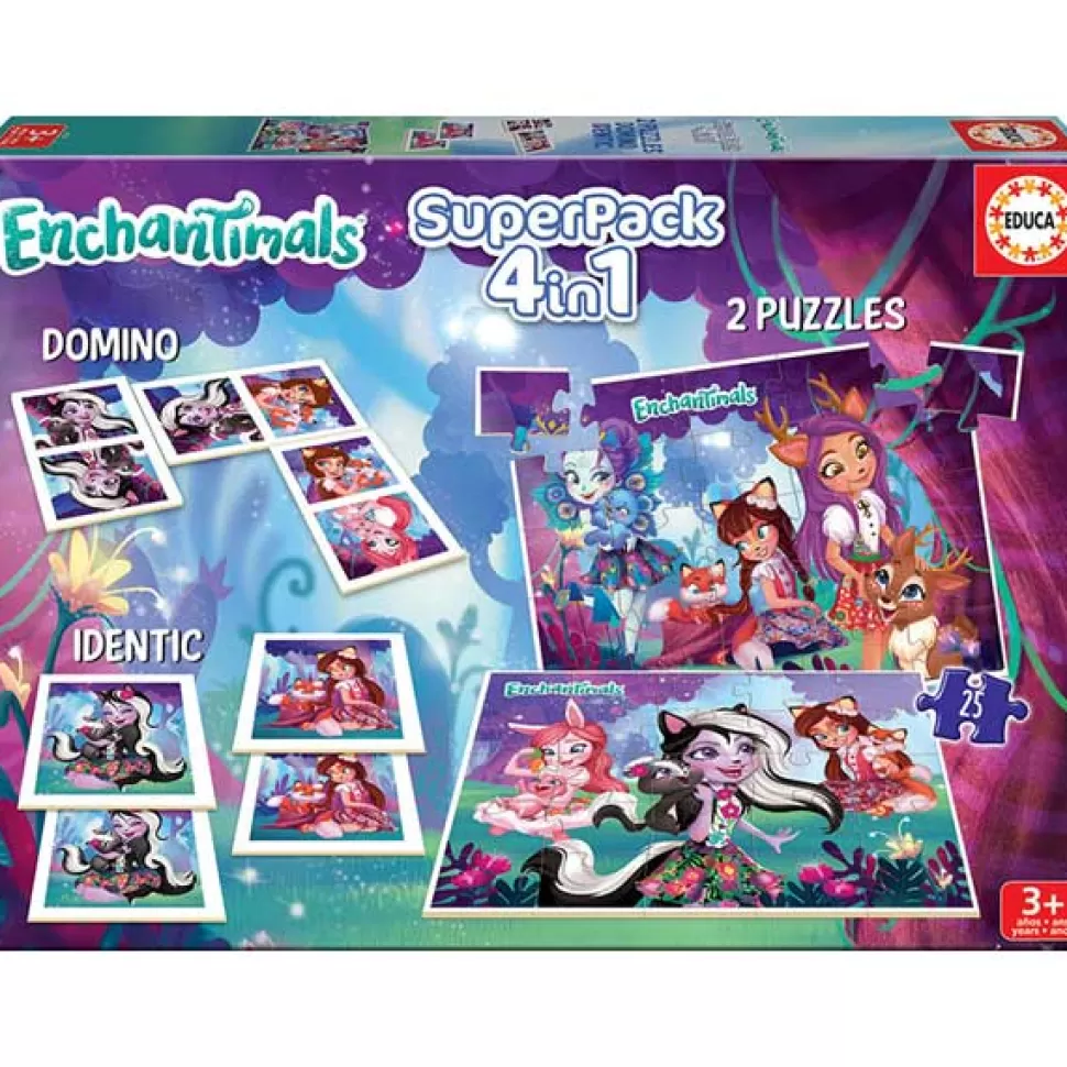 Best Brinquedos Enchantimals Enchantimals Jogo De Tabuleiro Superpack 4En1