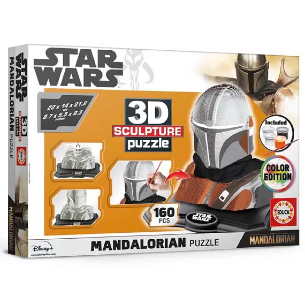 Outlet Brinquedos Star Wars Escultura 3D Quebra-Cabeca Baby Yoda O Mandaloriano