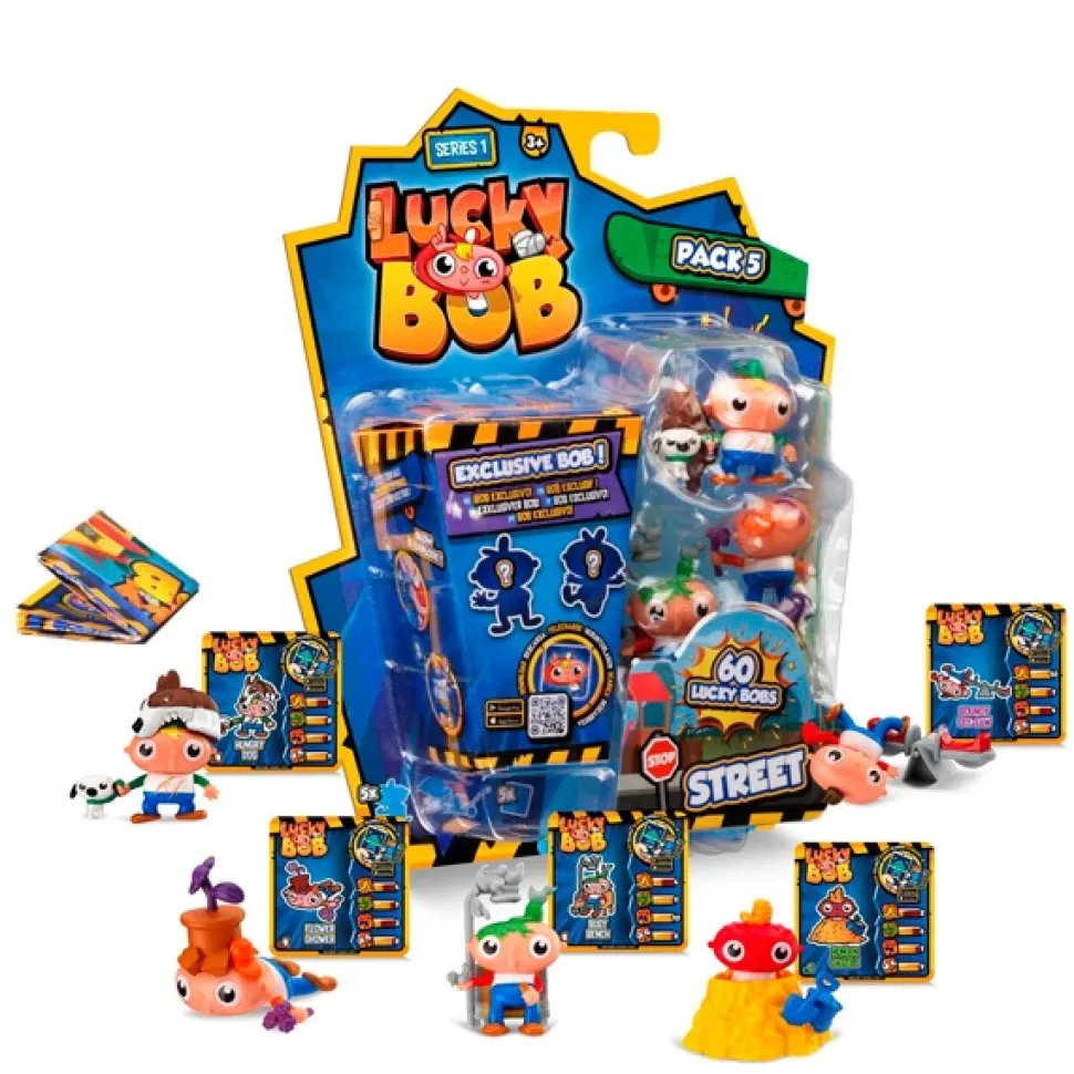 Brinquedos Lucky Bob Figura Lucky Bob Pack 5< Brinquedos Surpresa