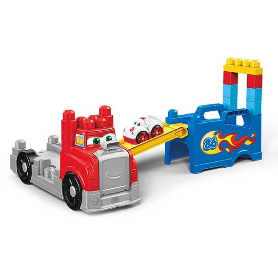 Brinquedos Mega Bloks Fisher Price Caminhao De Corrida E Construcao Mega Bloks< Brinquedos De Camiões