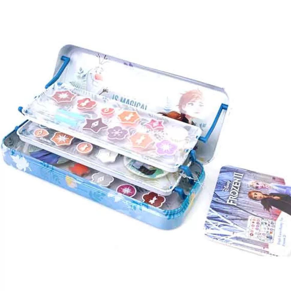 Brinquedos Frozen Frozen Estojo De Maquiagem Metalico 3 Niveis< Maquilhagem De Princesas