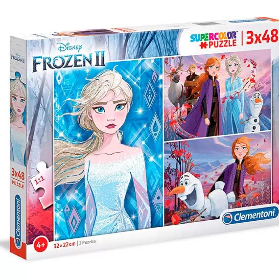 Shop Brinquedos Frozen Frozen Puzzle 3X48P