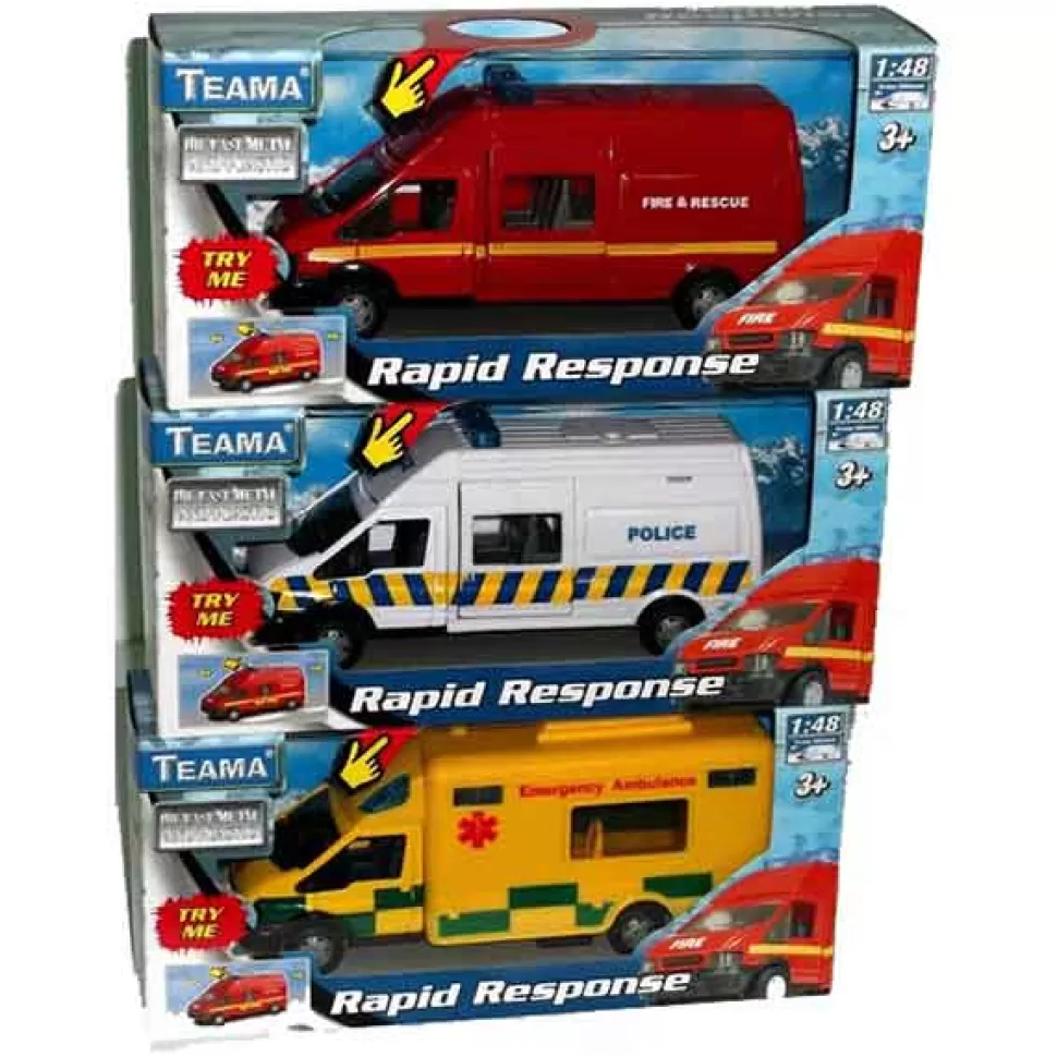 * Furgao Emergencia Sons 1:48< Brinquedos De Carros