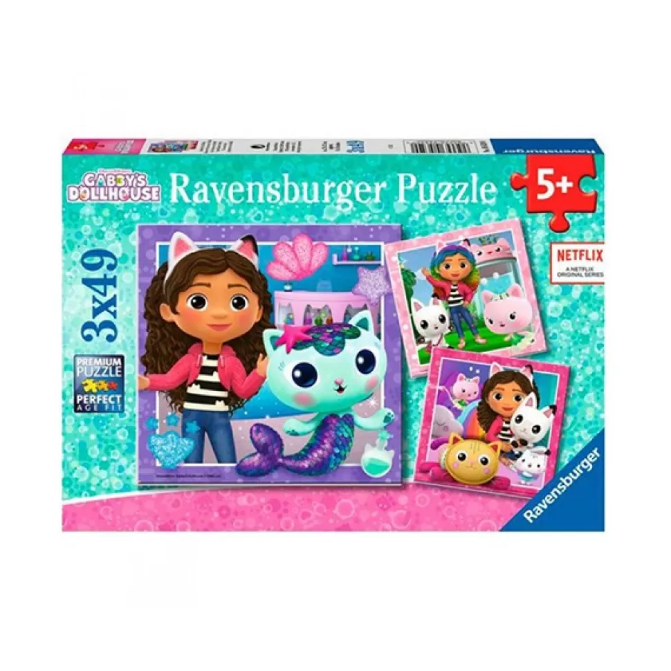 Flash Sale Brinquedos Gabby Gabby'S Dollhouse Quebra-Cabeca 3X49P