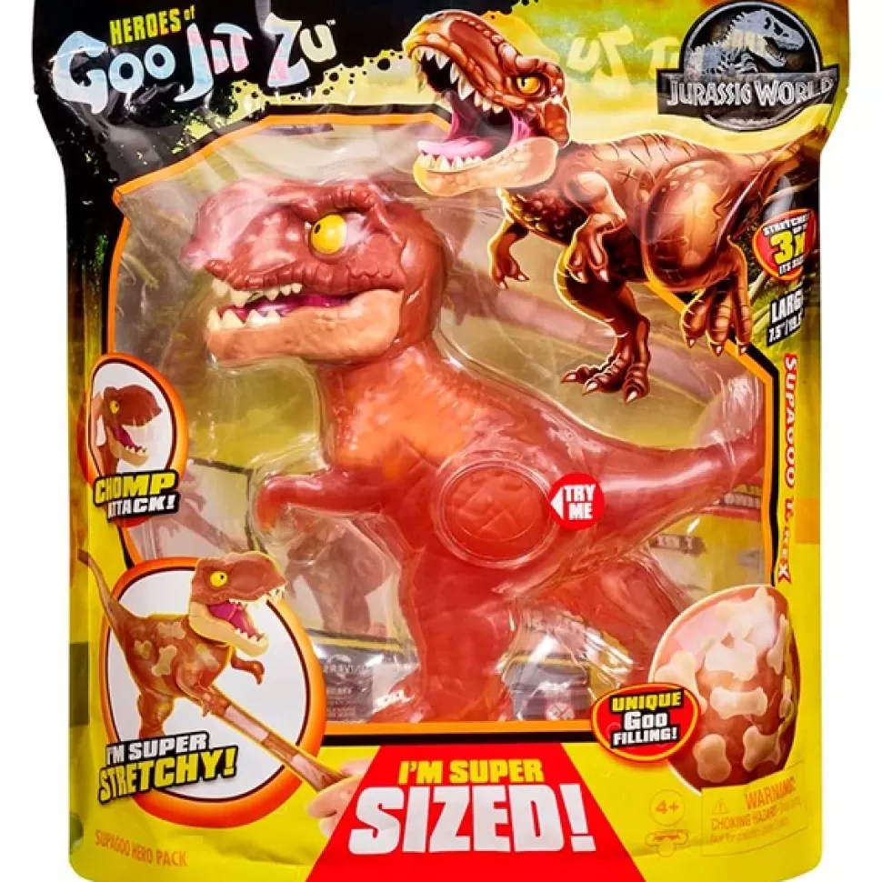 Brinquedos Goo Jit Zu Goo Jit Zu Figura T-Rex Jurassic World< Brinquedos Super-Heróis