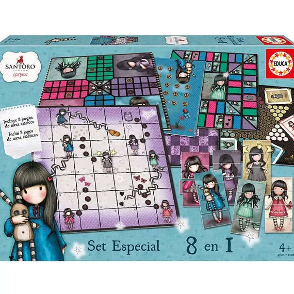 Cheap Brinquedos Gorjuss Gorjuss Jogo De Tabuleiro Set Especial 8En1