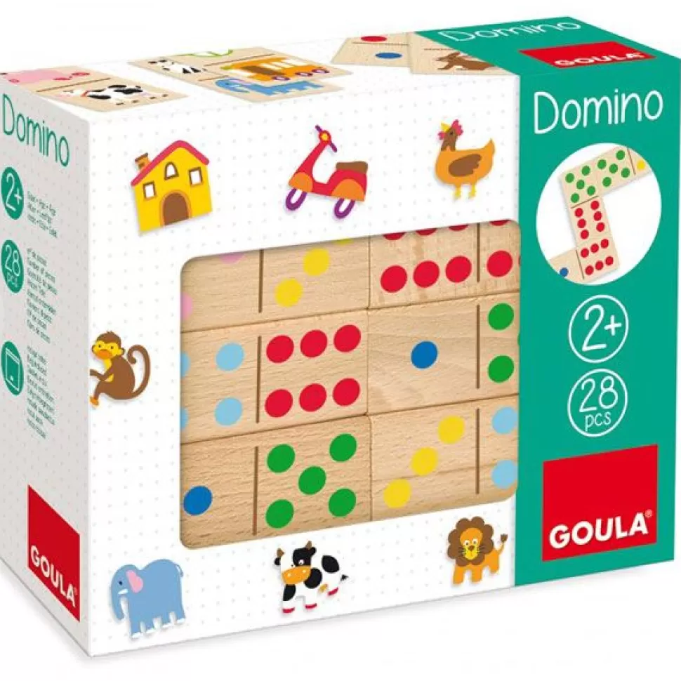 Brinquedos Goula Goula Domino Topycolor Madeira< Brinquedos De Madeira