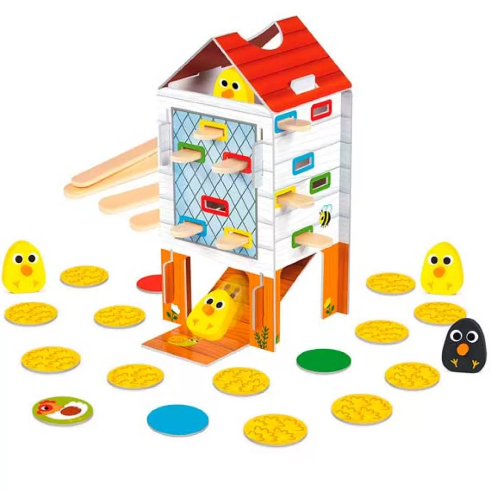 Brinquedos Goula Goula Jogo Happy Chicken Madeira< Brinquedos Educativos
