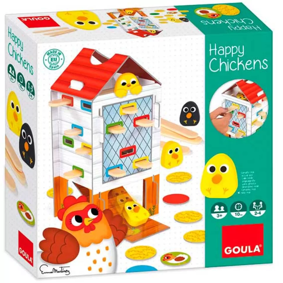 Brinquedos Goula Goula Jogo Happy Chicken Madeira< Brinquedos Educativos