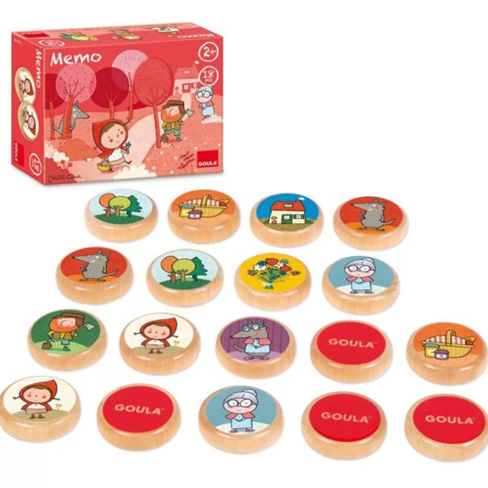 Brinquedos Goula Goula Memo Red Riding Hood Mem< Brinquedos De Madeira