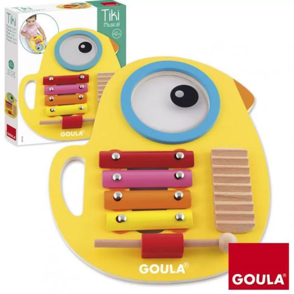 Brinquedos Goula Goula Tiki Musical 3En1< Brinquedos De Madeira