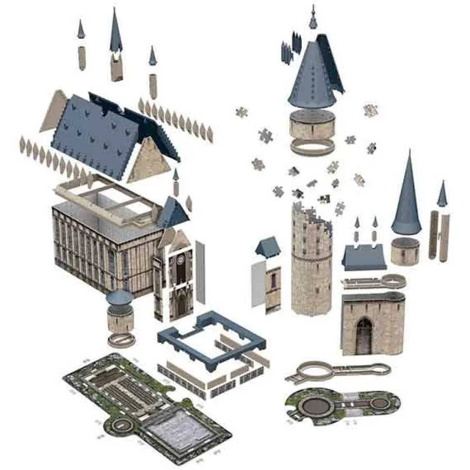 New Brinquedos Harry Potter Harry Potter 3D Puzzle Castelo De Hogwarts Grande Salao 540P