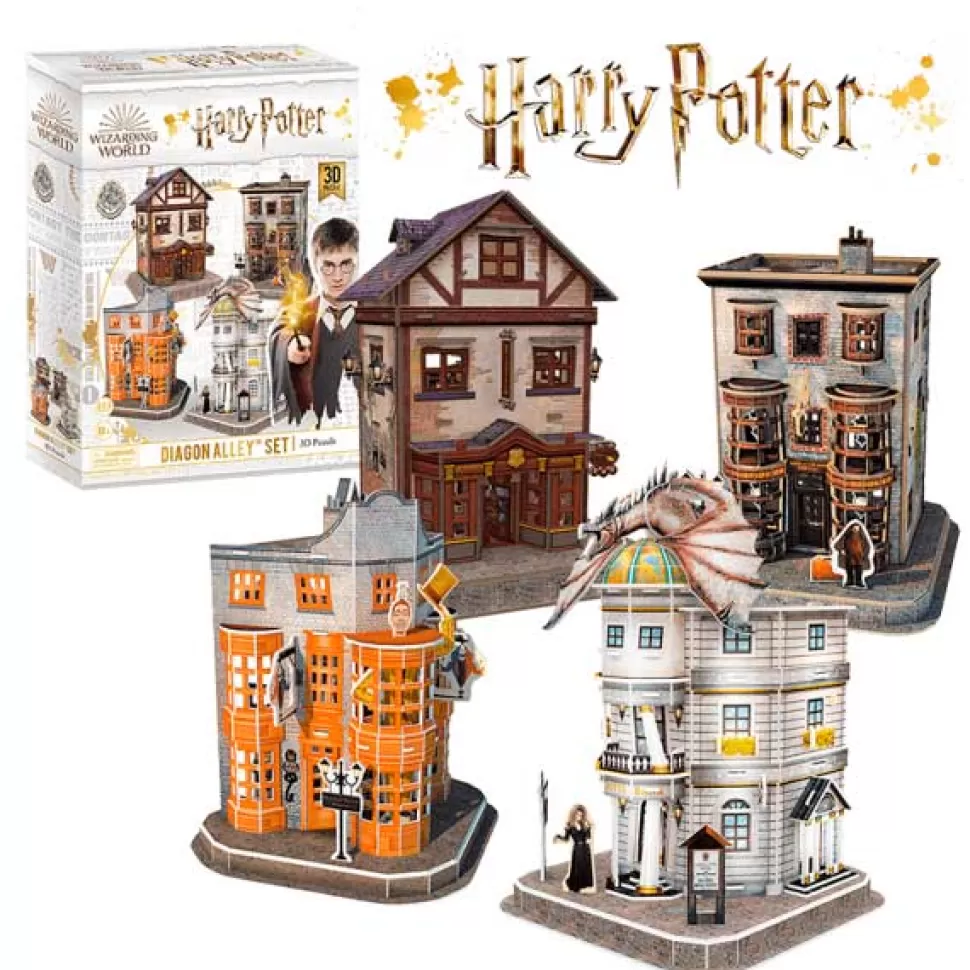 Cheap Brinquedos Harry Potter Harry Potter Puzzle 3D Diagon Alley 273P