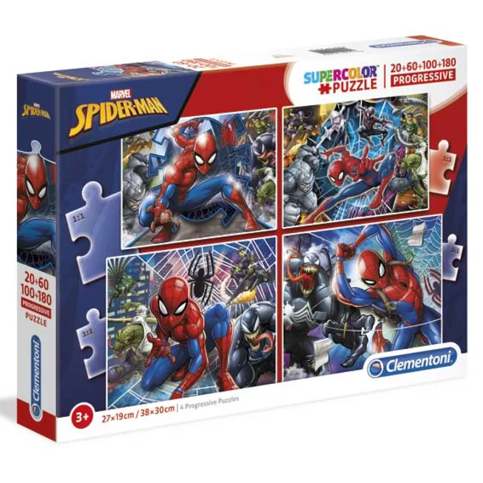 Store Brinquedos Homem Aranha Homem Aranha Puzzle Progressivo 20+60+100+180P