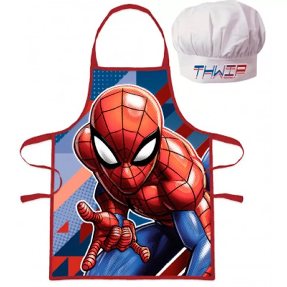 Best Brinquedos Homem Aranha Homem-Aranha Conjunto Avental E Chapeu De Cozinha