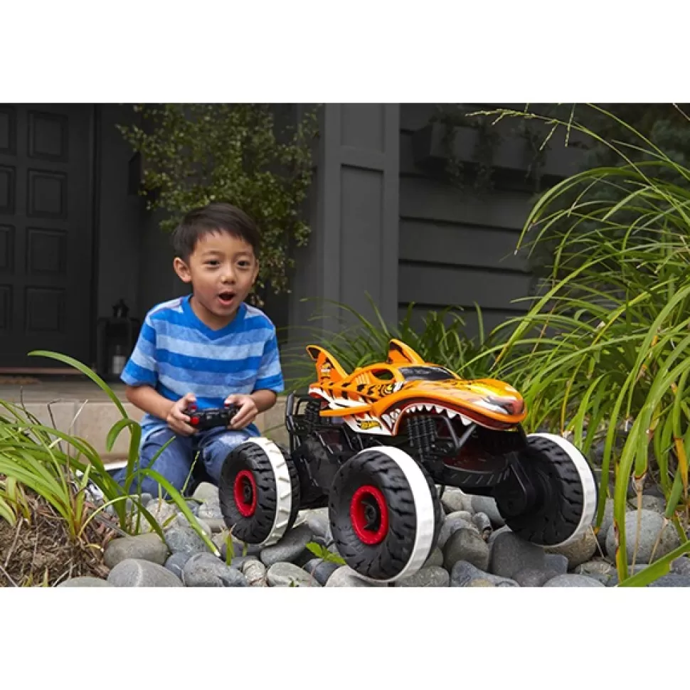 Brinquedos Hot Wheels Hot Wheels Carro Rc Tiger Shark Monster Truck< Brinquedos De Carros