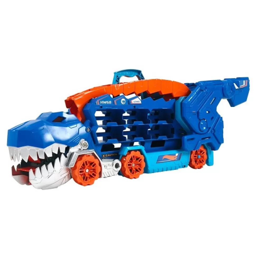 Brinquedos Hot Wheels Hot Wheels City Caminhao Transporte Dinossauro T-Rex< Brinquedos De Camiões
