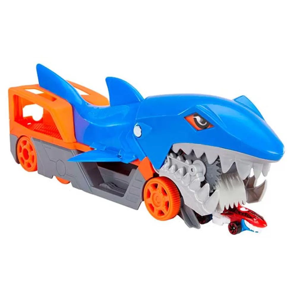 Brinquedos Hot Wheels Hot Wheels Mastigacao E Transporte De Tubarao< Brinquedos De Camiões