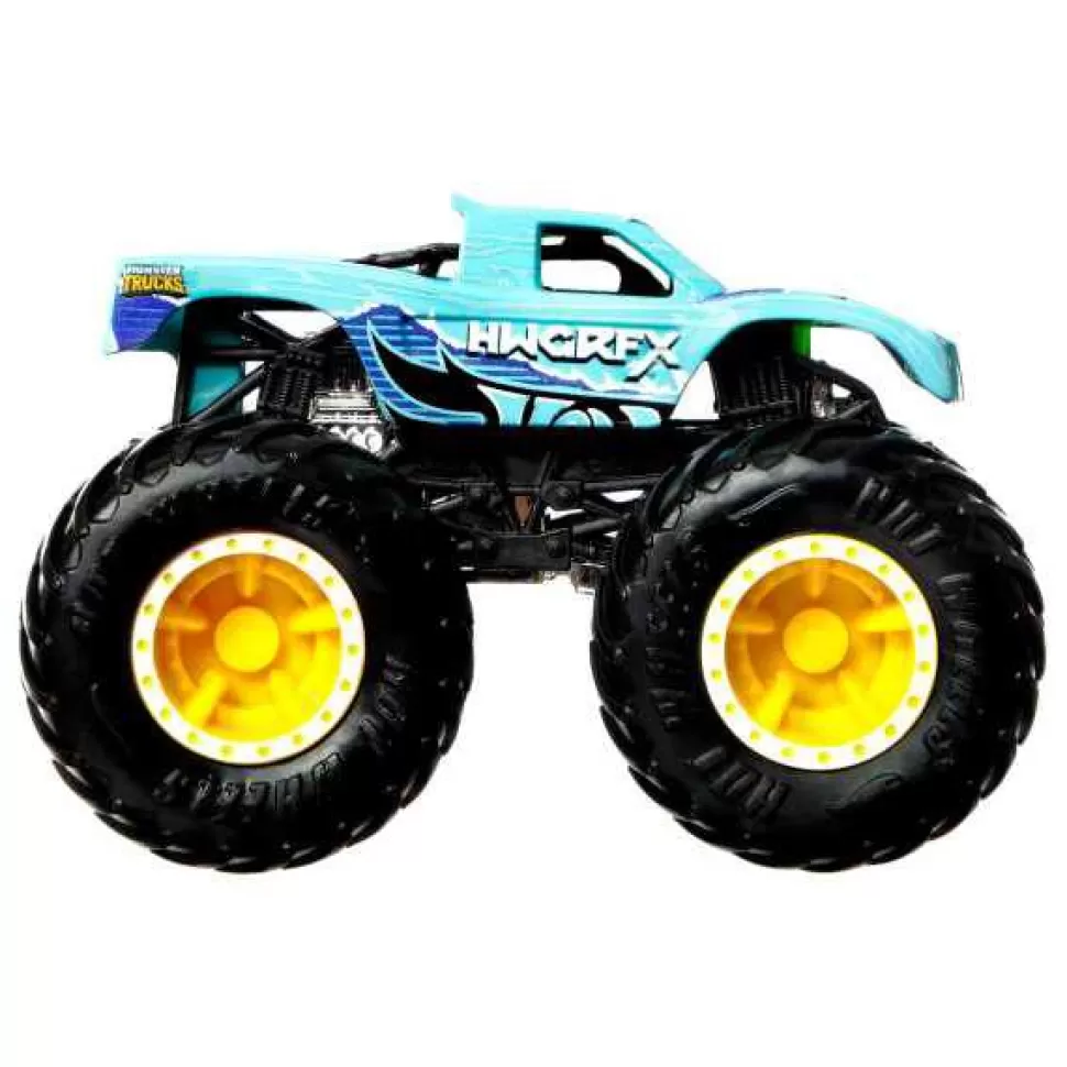 Brinquedos Hot Wheels Hot Wheels Monster Trucks Carro Color Shifters Podium Glasher< Brinquedos De Camiões