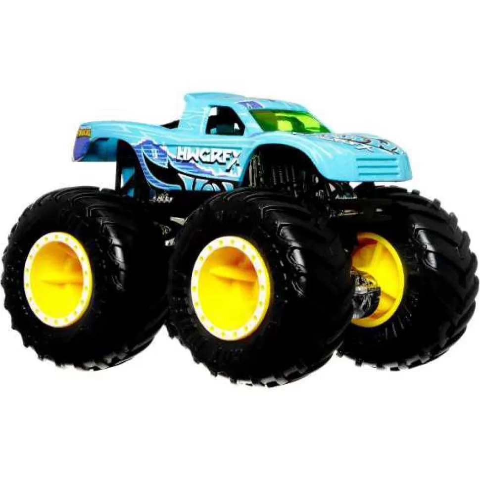 Brinquedos Hot Wheels Hot Wheels Monster Trucks Carro Color Shifters Podium Glasher< Brinquedos De Camiões