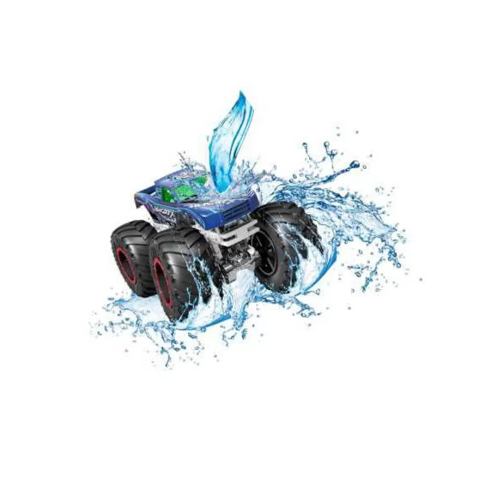 Brinquedos Hot Wheels Hot Wheels Monster Trucks Carro Color Shifters Podium Glasher< Brinquedos De Camiões
