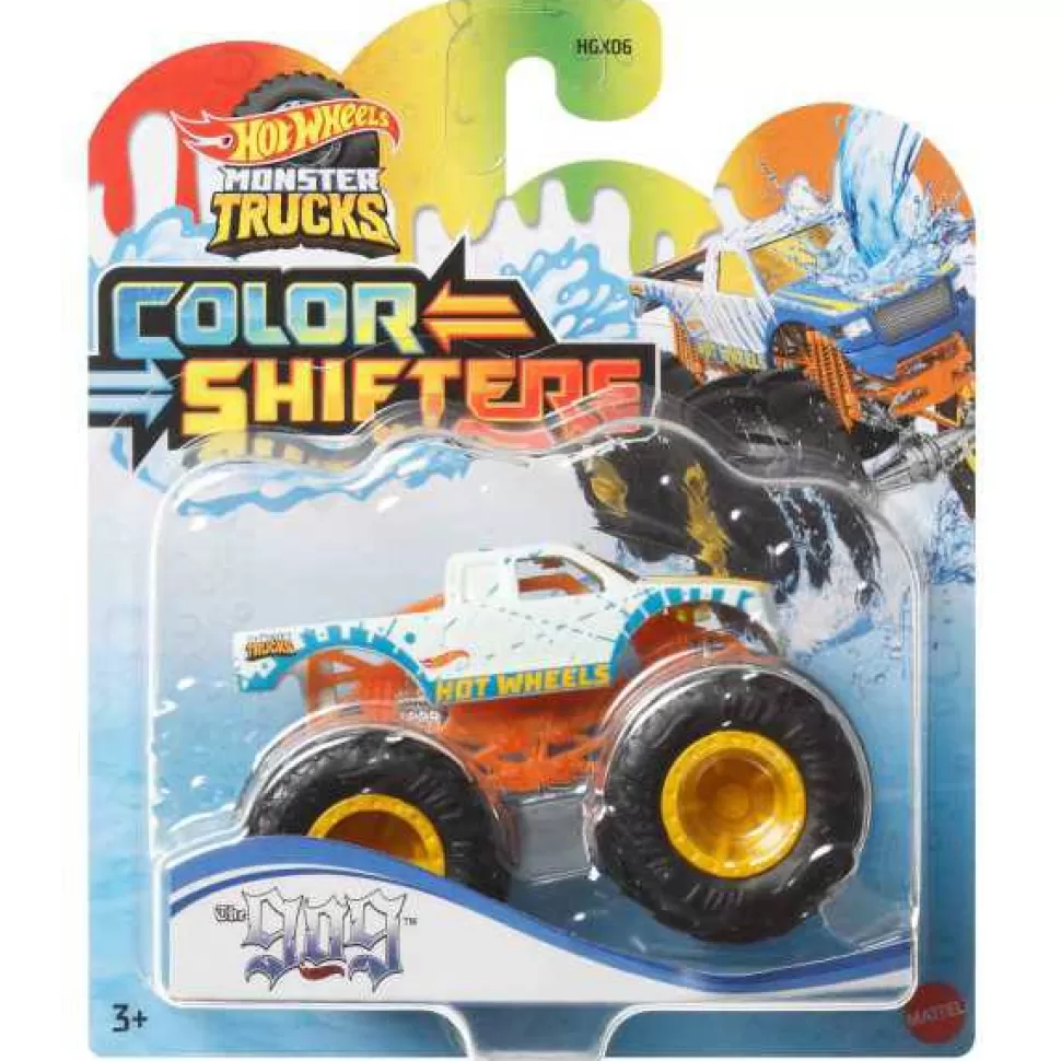 Brinquedos Hot Wheels Hot Wheels Monster Trucks Carro Color Shifters The Gog< Brinquedos De Camiões