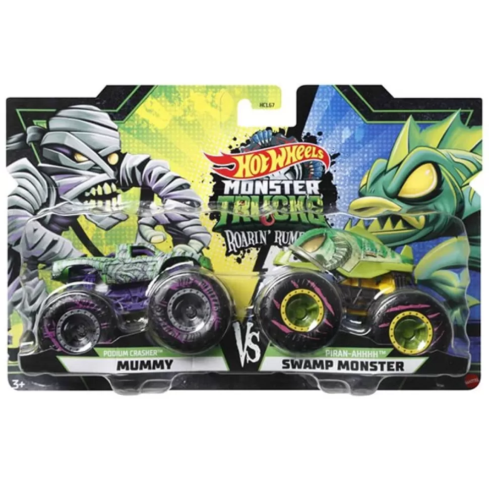 Brinquedos Hot Wheels Hot Wheels Monster Trucks Pack 2 Roarin' Rumble #1< Brinquedos De Camiões