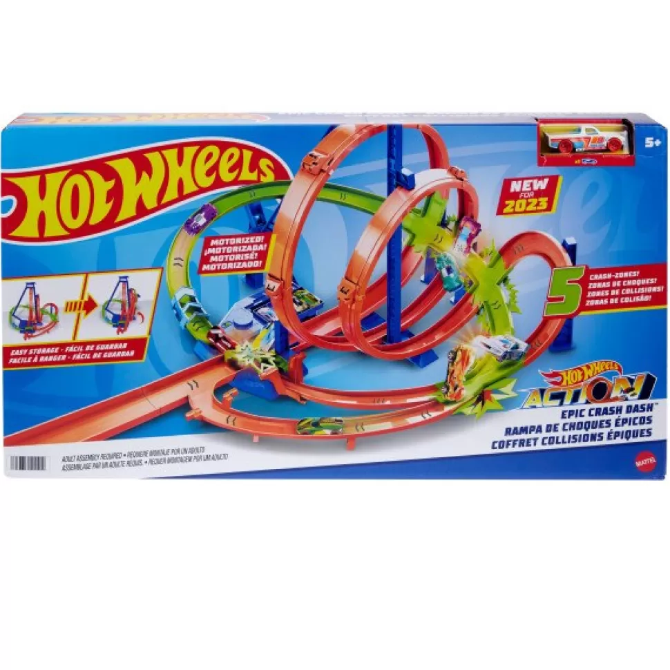 Brinquedos Hot Wheels Hot Wheels Track Epic Crash Dash< Brinquedos De Camiões