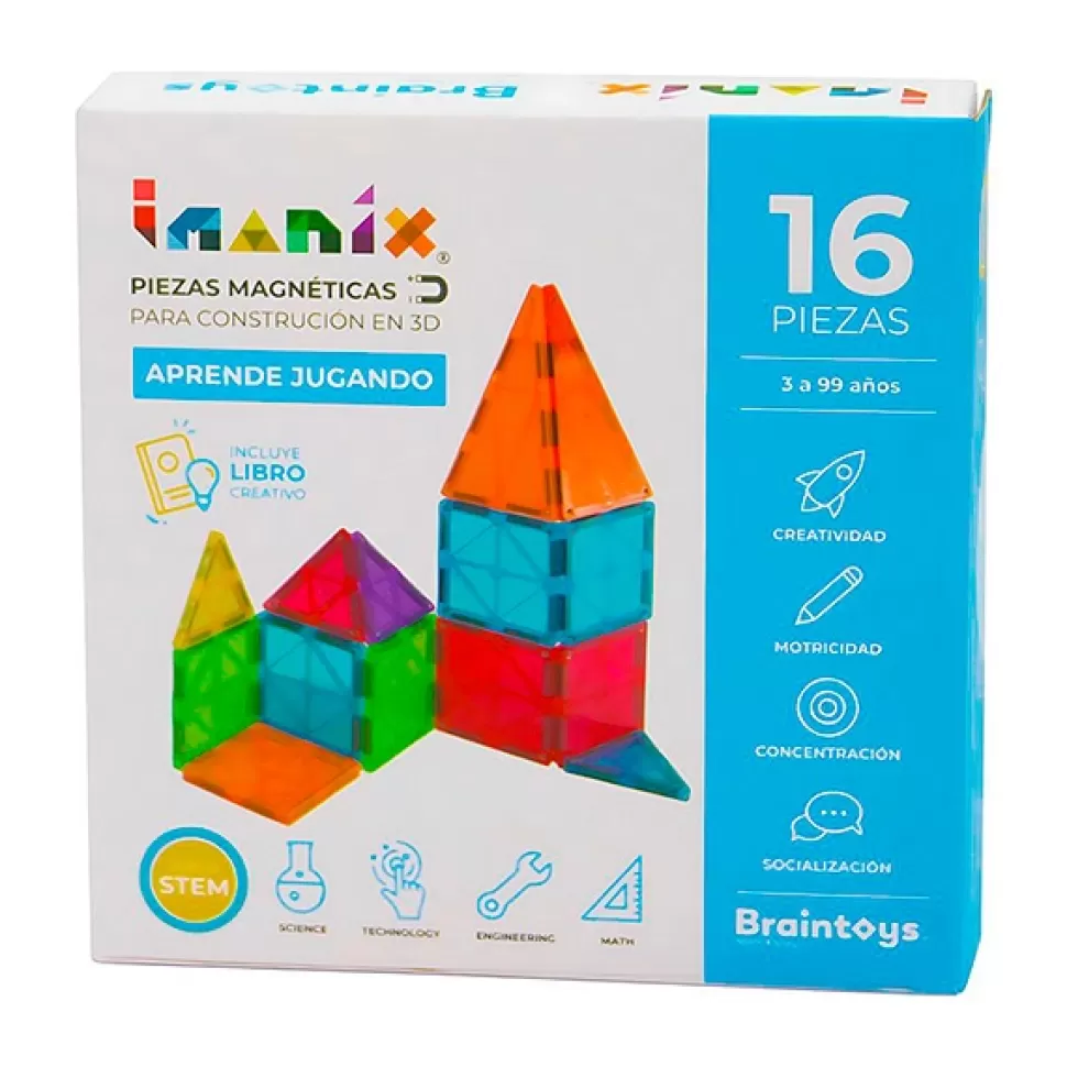 Outlet Brinquedos Top Toys Imanix Classic 16 Pecas