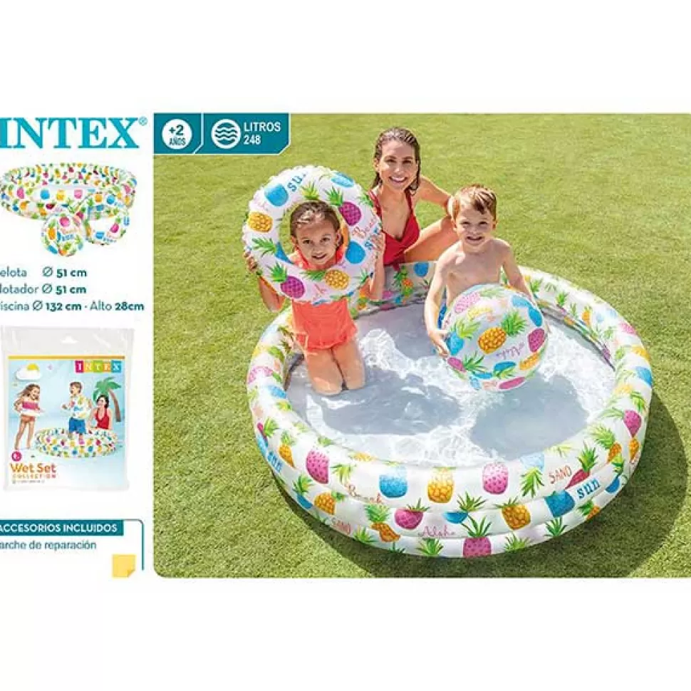 Brinquedos Intex Intex Conjunto De Agua: Piscina, Boia E Bola< Brinquedos Piscina