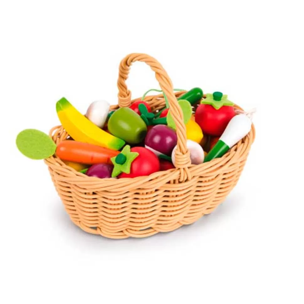 Brinquedos Janod Janod Cesto 24 Frutas E Legumes Madeira< Brinquedos De Madeira
