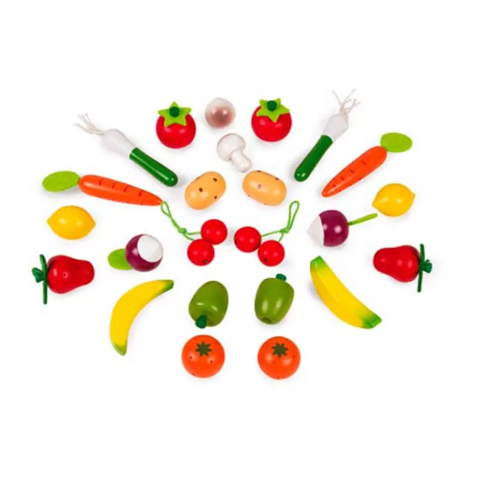 Brinquedos Janod Janod Cesto 24 Frutas E Legumes Madeira< Brinquedos De Madeira