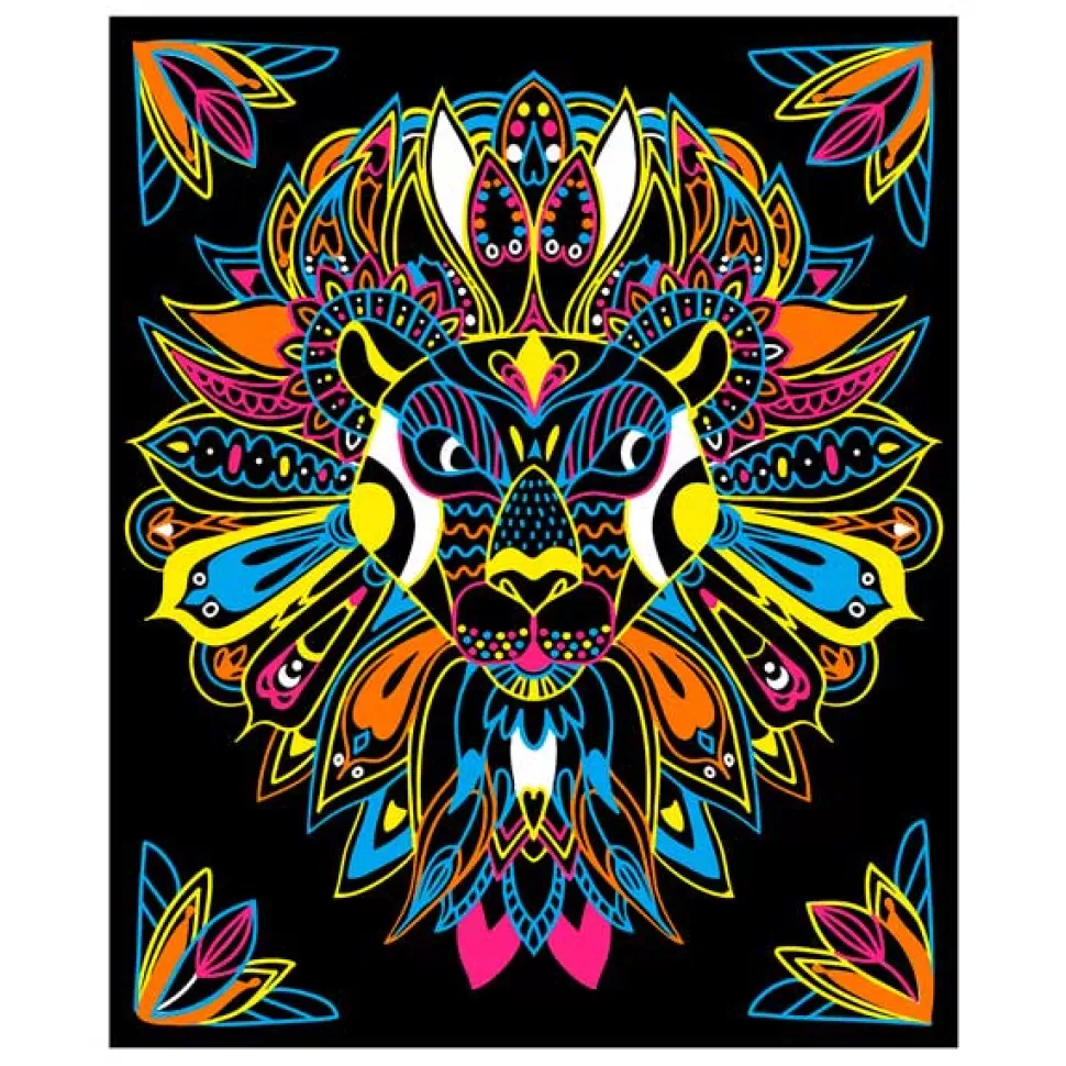 Outlet Brinquedos Janod Janod Colorir Mandalas De Animais Com Marcadores Fluorescentes