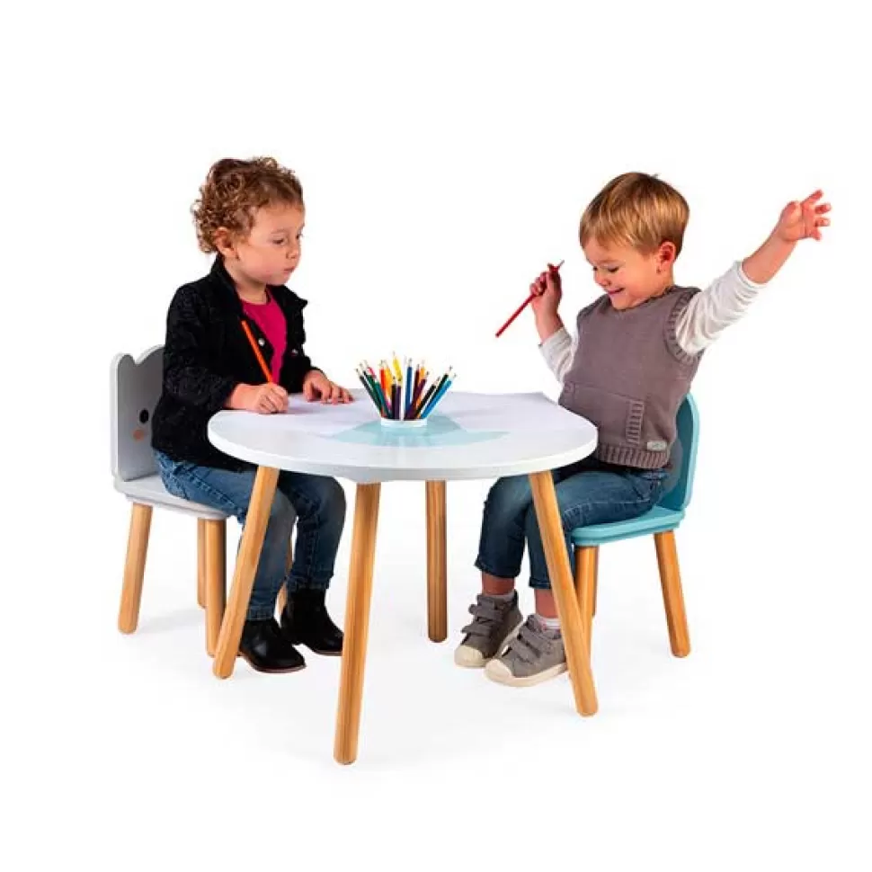 Brinquedos Janod Janod Mesa E 2 Cadeiras Gelo Marinho De Madeira< Brinquedos De Madeira