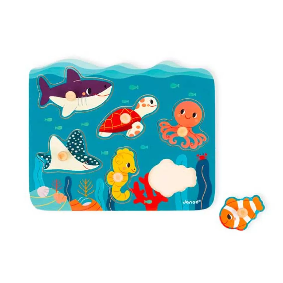 Cheap Brinquedos Janod Janod Puzzle Aninhada Oceano De Madeira