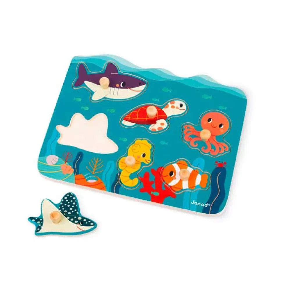Cheap Brinquedos Janod Janod Puzzle Aninhada Oceano De Madeira