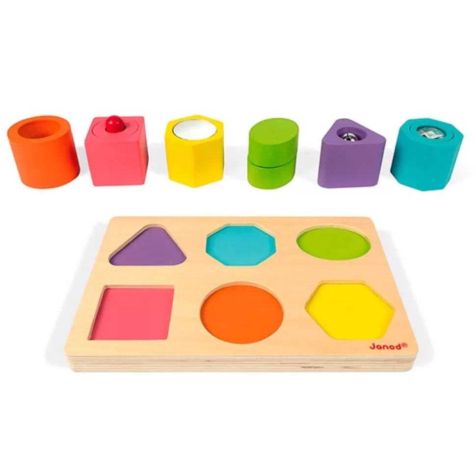 Shop Brinquedos Janod Janod Puzzle Com 6 Figuras Sensoriais