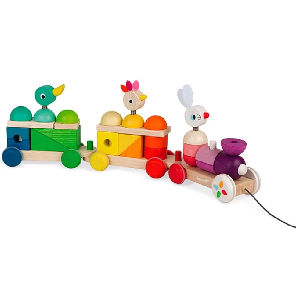 Brinquedos Janod Janod Trem De Madeira Animais< Brinquedos De Madeira