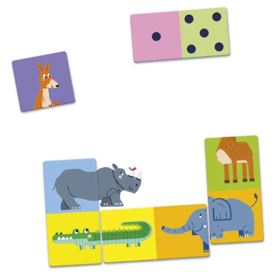 Brinquedos Clementoni Jogando Eu Aprendo Domino Numeros E Animais< Jogos De Tabuleiro Clássicos