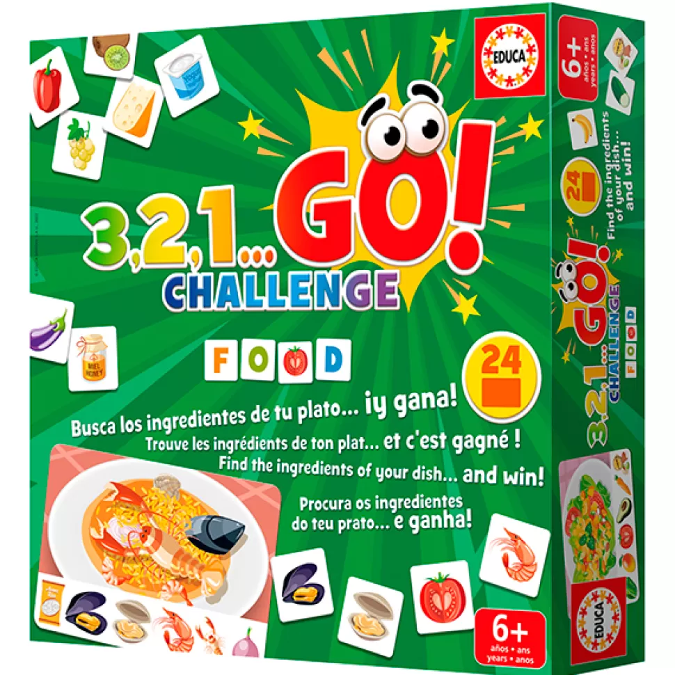 Store Brinquedos Educa Borras Jogo 3.2.1 Go Challenge -Food