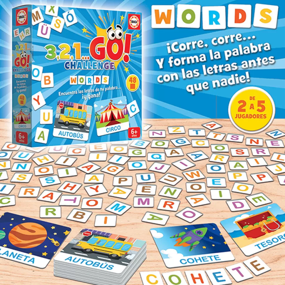 Store Brinquedos Educa Borras Jogo 3.2.1 Go Challenge -Words
