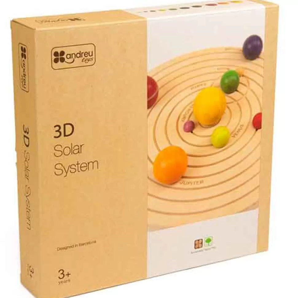 Brinquedos Andreu Toys Jogo 3D Do Sistema Solar De Madeira< Brinquedos De Madeira