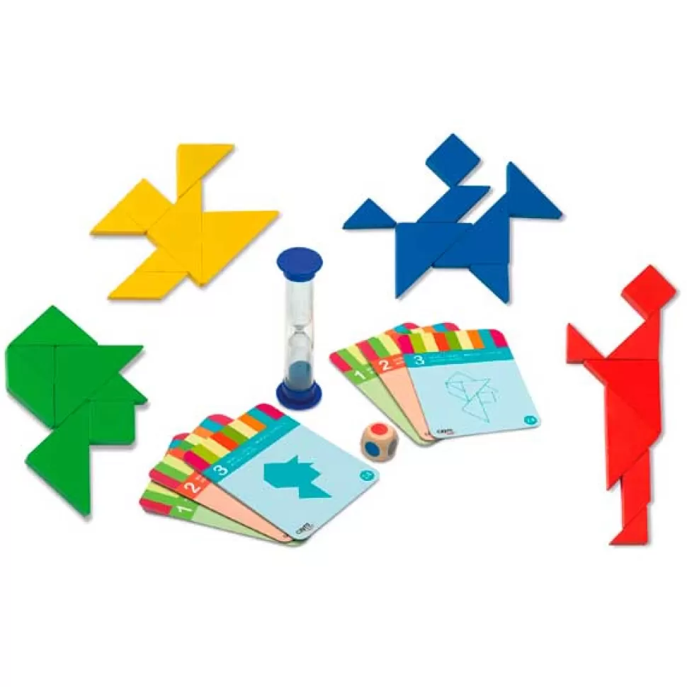 Shop Brinquedos Cayro Jogo 4 Tangrams De Madeira