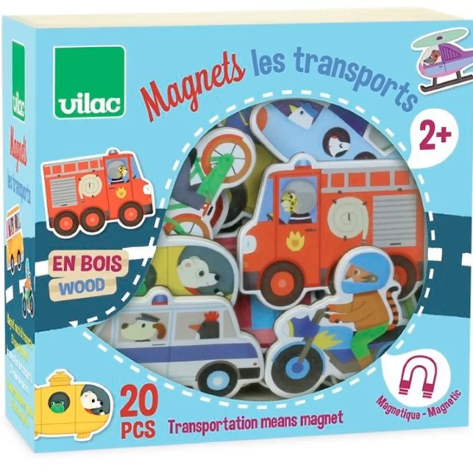 Best Sale Brinquedos Vilac Jogo De Silhuetas De Transporte Magnetico