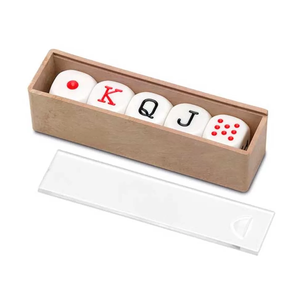 Online Brinquedos Cayro Jogo De Tabuleiro Caixa De 5 Dados De Poquer