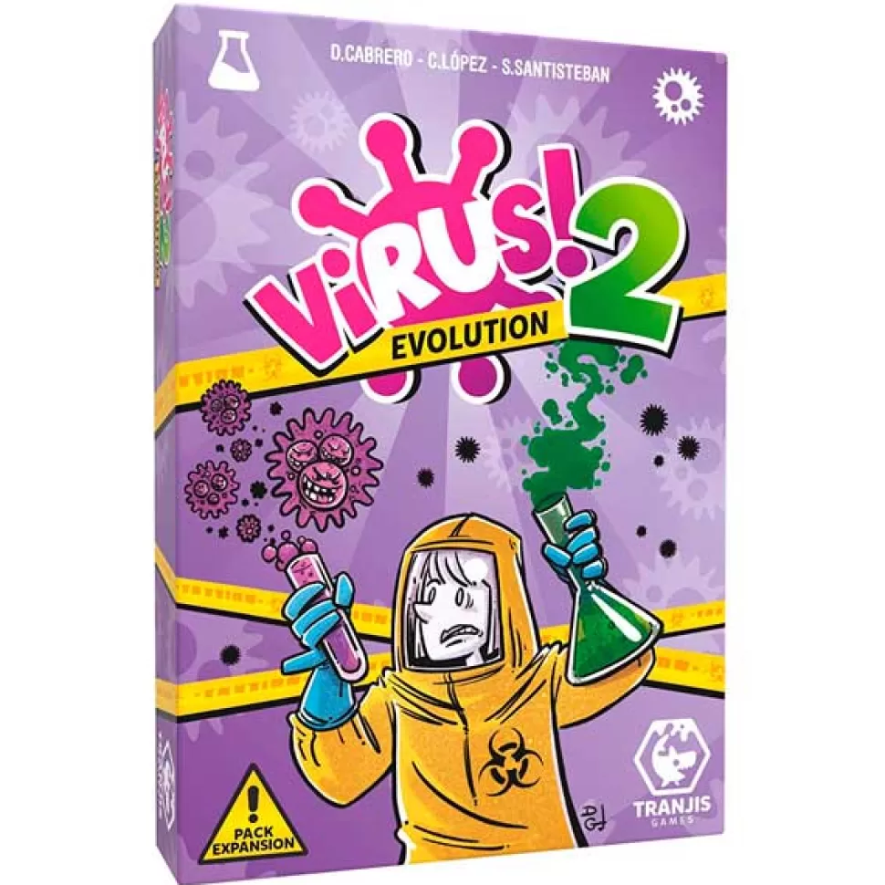 Flash Sale Brinquedos Tranjis Games Jogo De Tabuleiro De Cartas Expansao Virus 2 Evolution