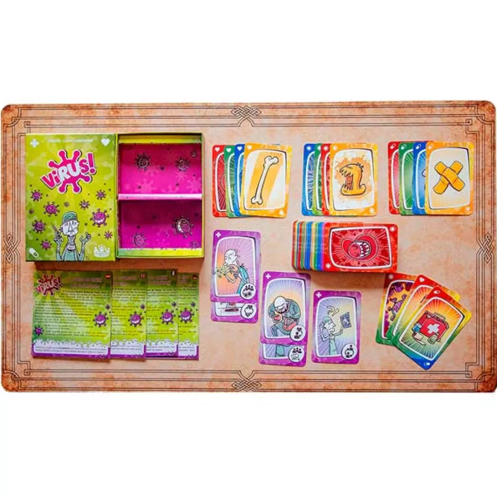 Sale Brinquedos Tranjis Games Jogo De Tabuleiro De Cartas Virus