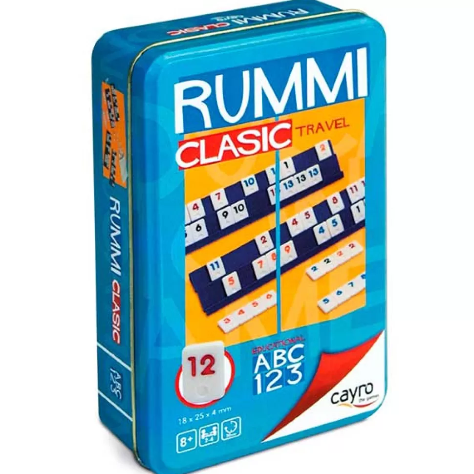 Fashion Brinquedos Cayro Jogo De Tabuleiro De Viagem Rummi Caixa De Metal